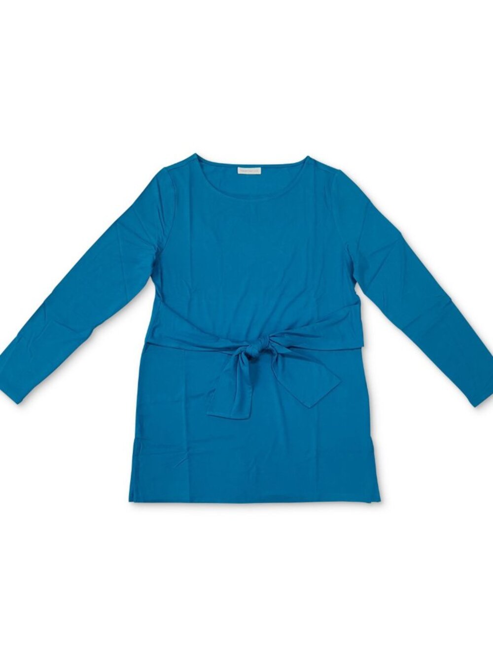Charter Club Womens Long Sleeve Tie Waist Top